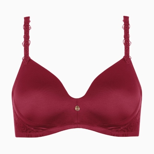 Lisca Ruby red wireless bra