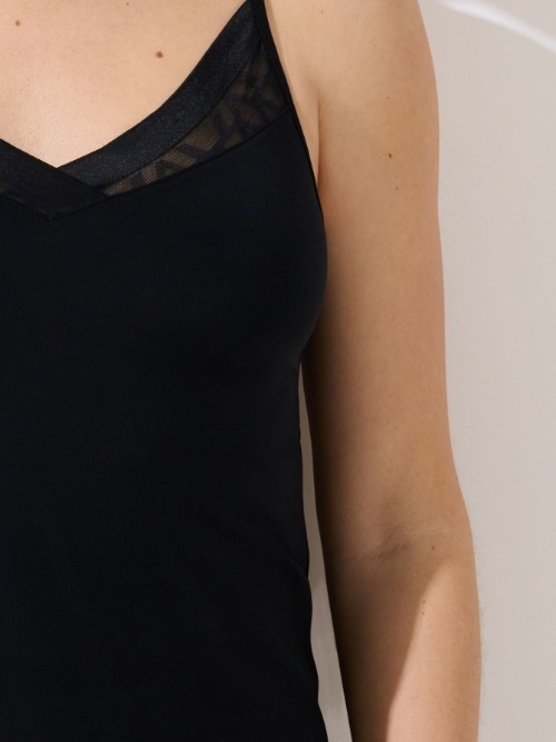 Lisca Opal black spaghetti top