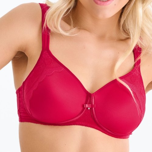 Lisca Evelyn red wireless bra
