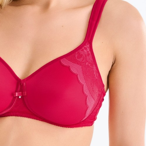 Lisca Evelyn red wireless bra