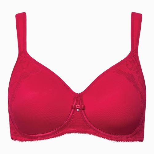 Lisca Evelyn red wireless bra