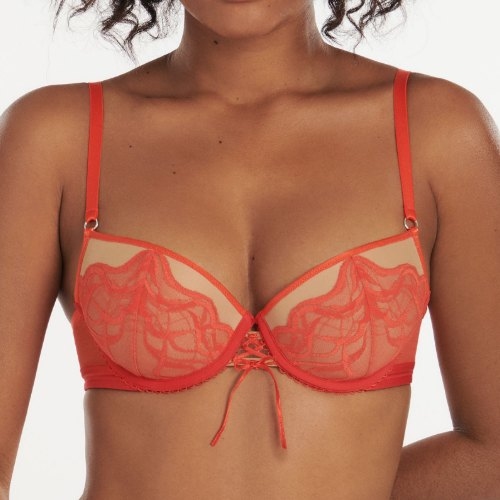 Lisca Dione red padded bra