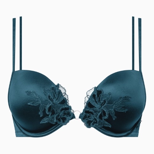 Lisca Velvet Luxe blue push up bra