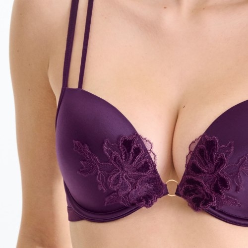 Lisca Velvet Luxe purple push up bra