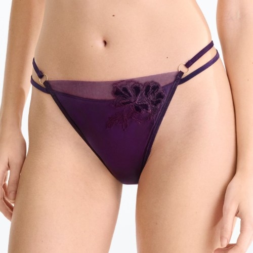Lisca Velvet Luxe purple thong