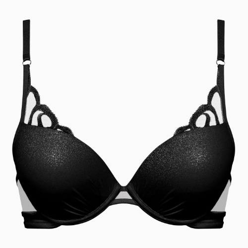 Lisca Shiny Secret black push up bra