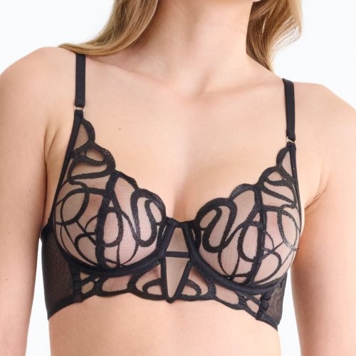 Lisca Shiny Secret black non-padded bra