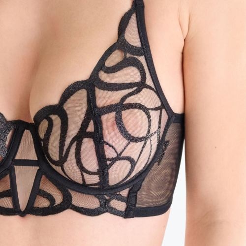 Lisca Shiny Secret black non-padded bra
