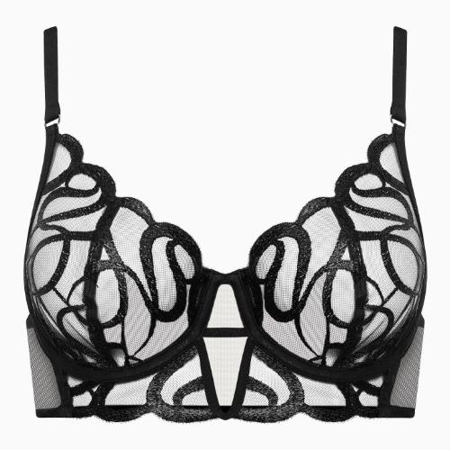 Lisca Shiny Secret black non-padded bra