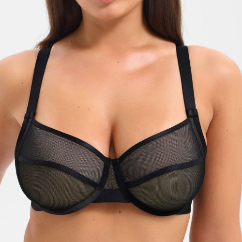 Lisca Mesh black non-padded bra