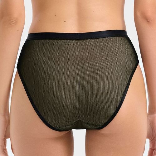 Lisca Mesh black high waist brief