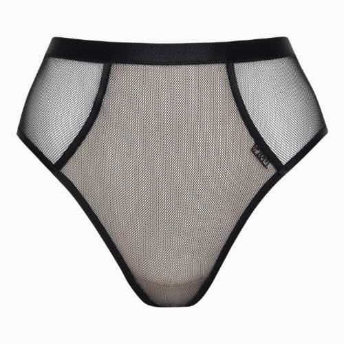 Lisca Mesh black high waist brief