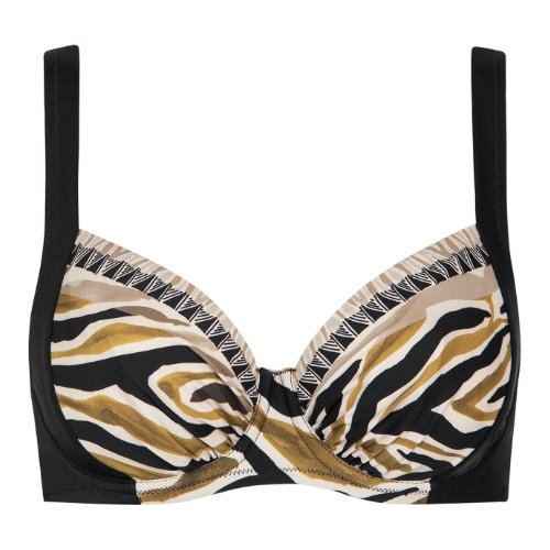 Lisca Swimwear Tanzania black soft-cup bikini bra