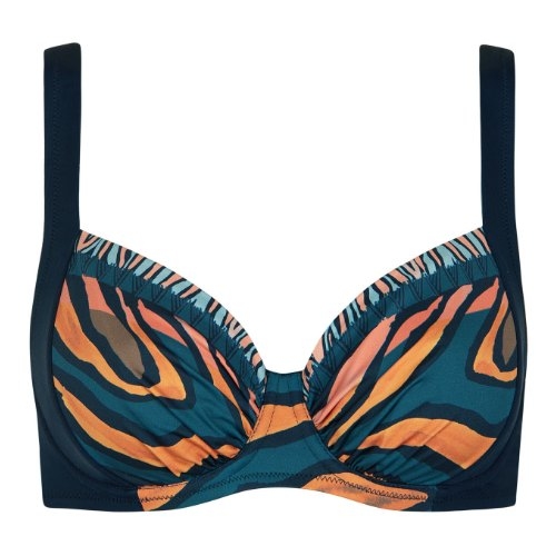 Lisca Swimwear Tanzania blue soft-cup bikini bra