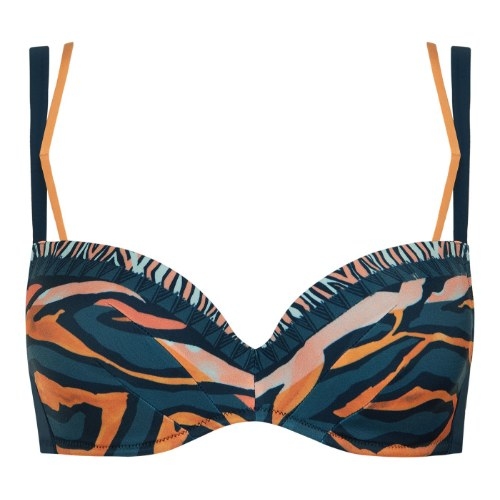 Lisca Swimwear Tanzania blue soft-cup bikini bra