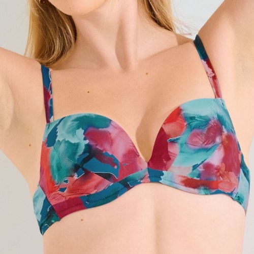 Lisca Swimwear Roma blue padded bikini bra