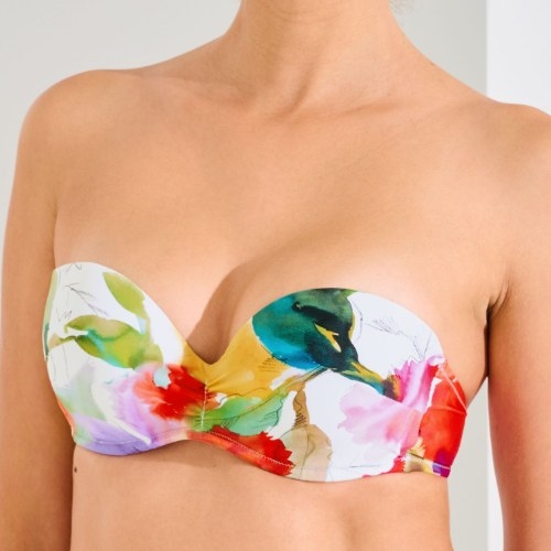 Lisca Swimwear Roma white soft-cup bikini bra
