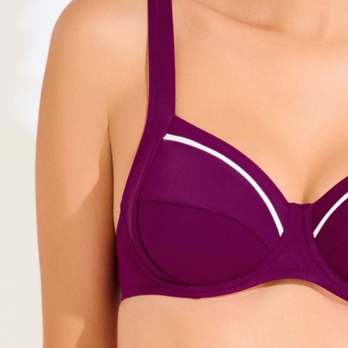 Lisca Swimwear Uvita bordeaux soft-cup bikini bra