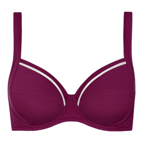 Lisca Swimwear Uvita bordeaux soft-cup bikini bra
