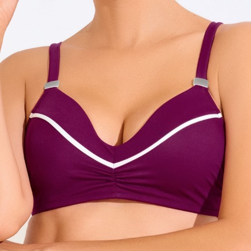 Lisca Swimwear Uvita bordeaux padded bikini bra