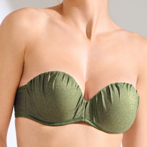 Lisca Swimwear Imperia olive green padded bikini bra