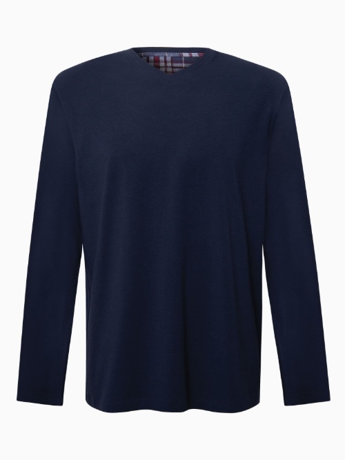 Lisca Heren Cosy Nights blue depth sleep shirt