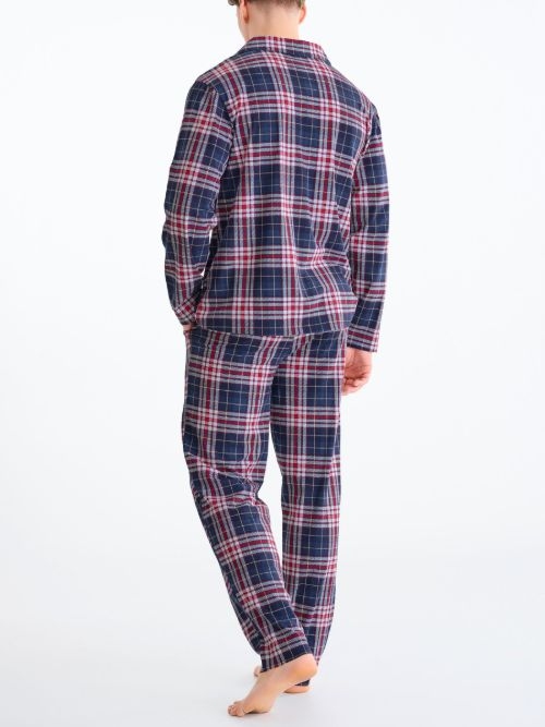 Lisca Heren Cosy Nights winter plaid sleep shirt