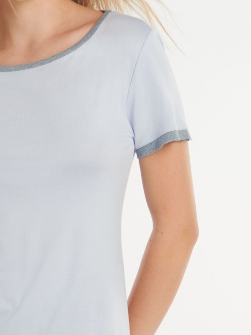 Lisca Nachtmode Laura ice blue sleep shirt