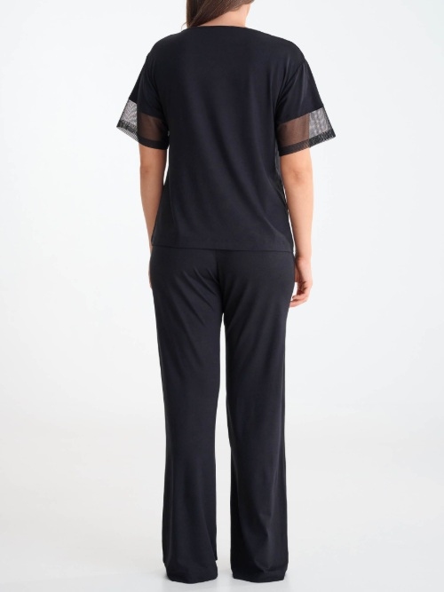 Lisca Nachtmode Sia black pajama