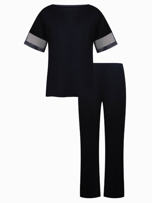Lisca Nachtmode Sia black pajama