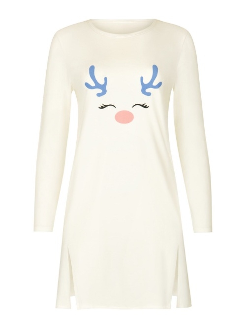 Lisca Nachtmode Holiday crème nightdress