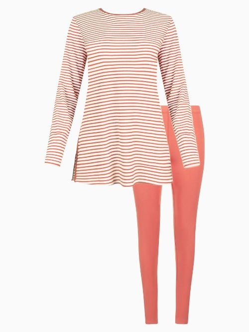 Lisca Nachtmode Infinity coral pajama