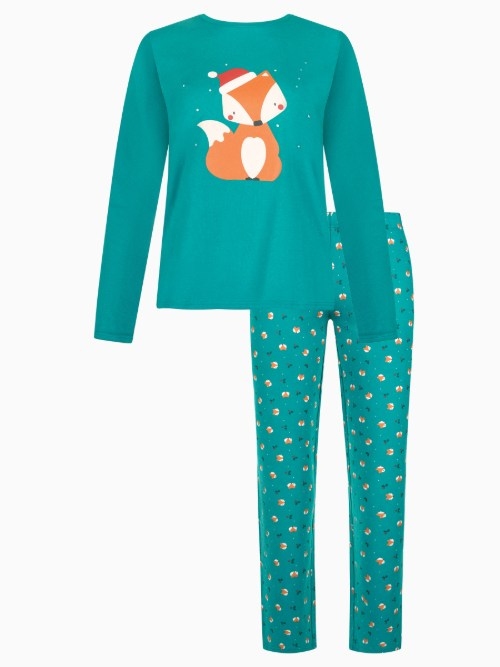 Lisca Nachtmode Foxy green pajama