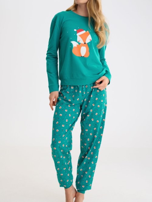 Lisca Nachtmode Foxy green pajama