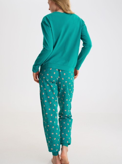 Lisca Nachtmode Foxy green pajama