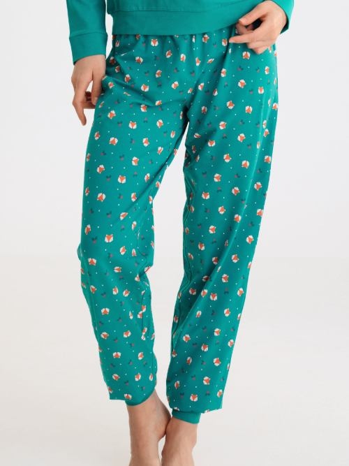 Lisca Nachtmode Foxy green pajama