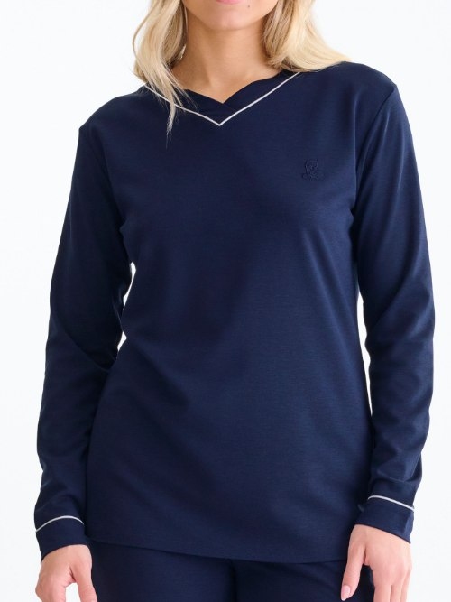 Lisca Nachtmode Tara navy blue pajama