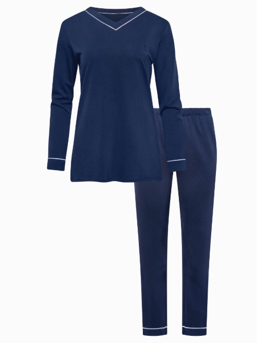 Lisca Nachtmode Tara navy blue pajama