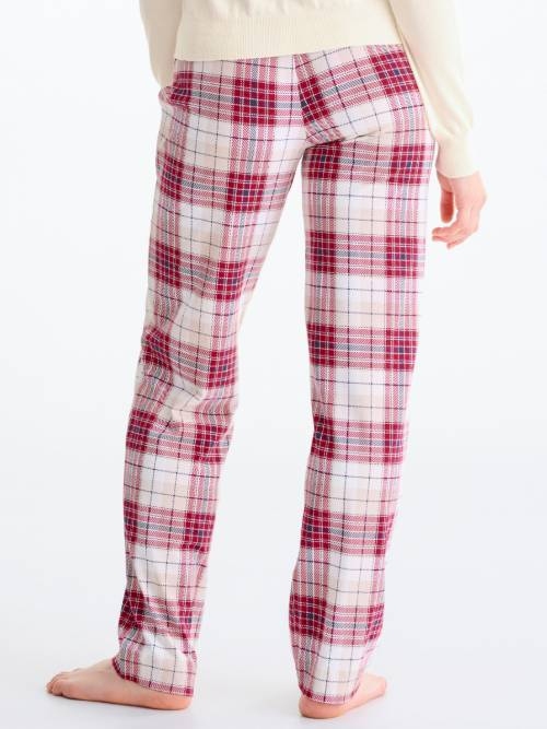 Lisca Nachtmode Cosy Nights red plaid pyjama pant