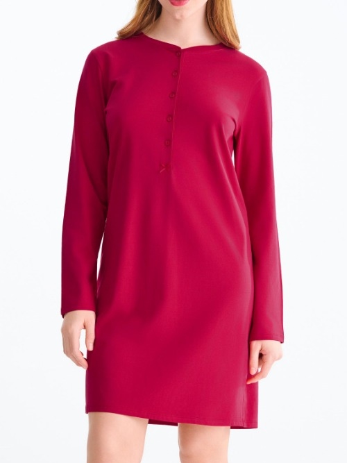 Lisca Nachtmode Cosy Nights cherry crimson nightdress