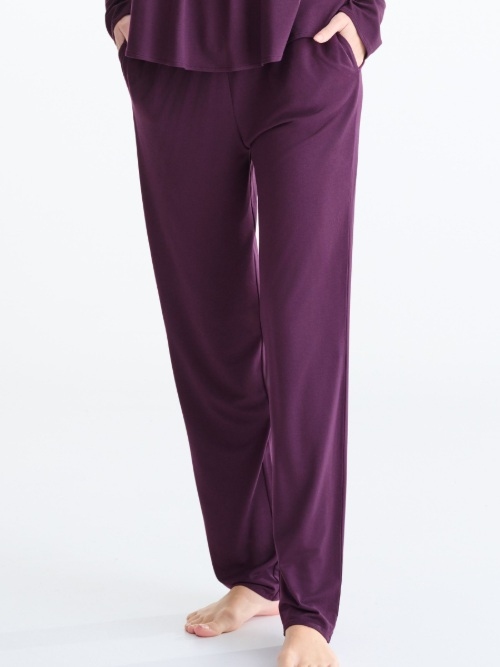 Lisca Nachtmode Velvet purple pajama