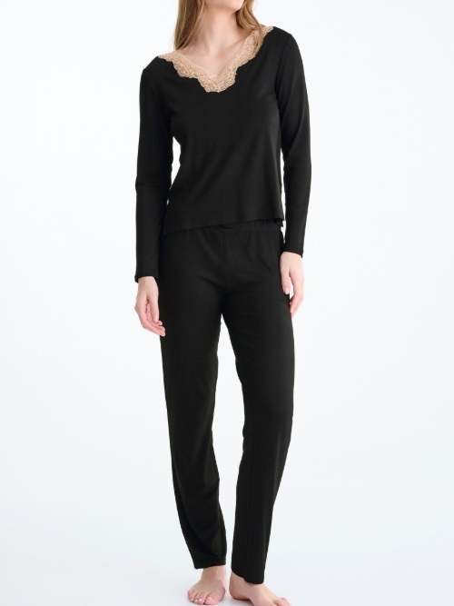 Lisca Nachtmode Tania black pajama