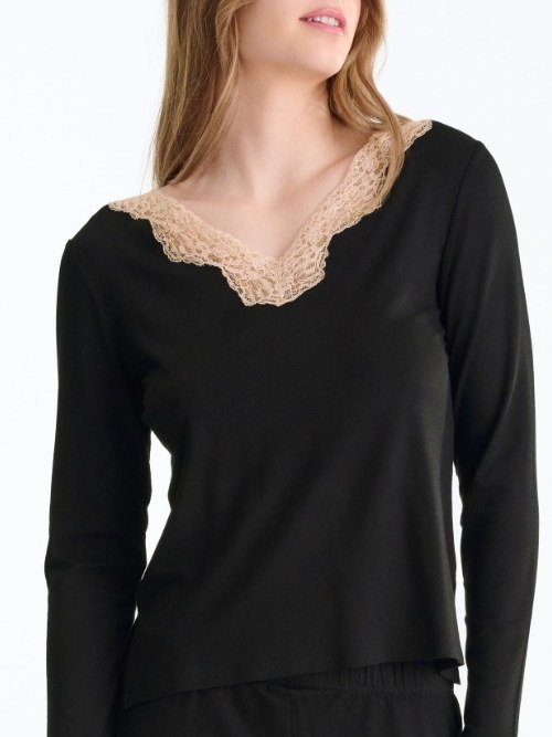 Lisca Nachtmode Tania black pajama