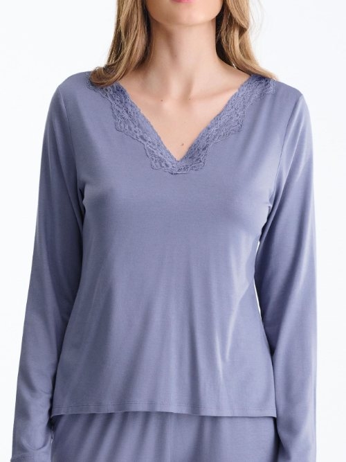 Lisca Nachtmode Tania lavender pajama
