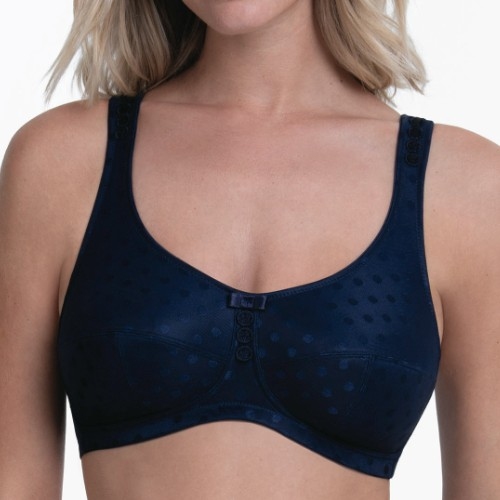 Anita Airita navy blue non-padded bra