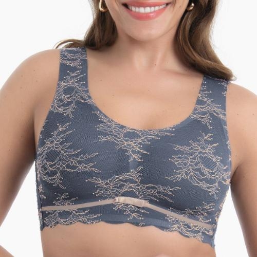 Anita Care Essential Lace grey/pink padded bra