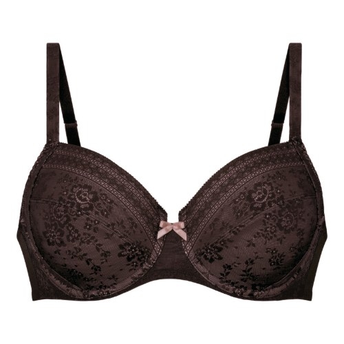 Rosa Faia Fleur chocolate non-padded bra