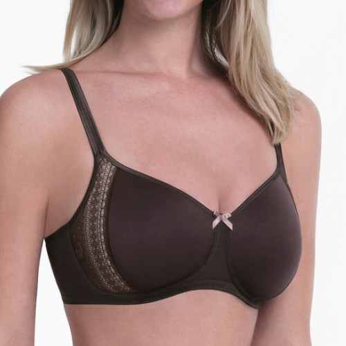 Rosa Faia Fleur chocolate non-padded bra