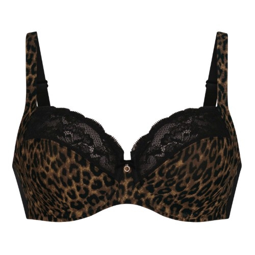 Rosa Faia Charlize gold cat non-padded bra