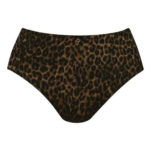 Rosa Faia Charlize gold cat high waist brief